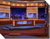 News Virtual Studio Set for two anchors high resolution