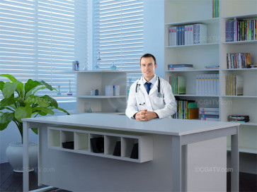 Doctor's Office Virtual Green Screen Background