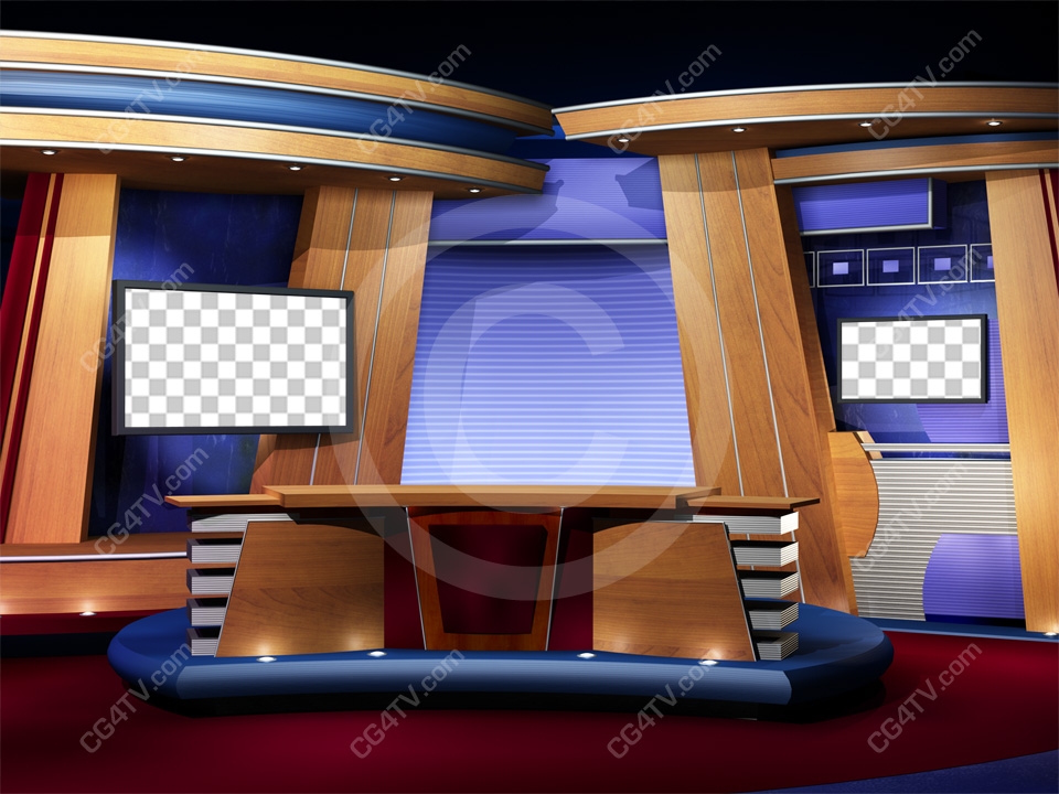News studio background for chromakey projects - CG4TV